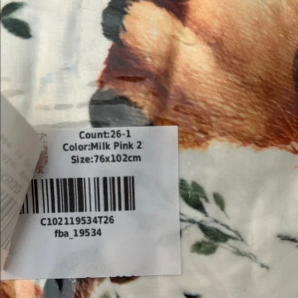 Adorable Cow Print Blanket - Picture 2 of 4